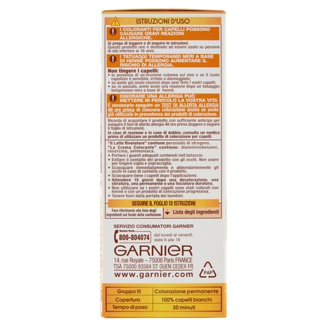 Garnier Belle Color Colore Luminoso, Tinta per Capelli Bianchi 5 Biondo Scuro Naturale